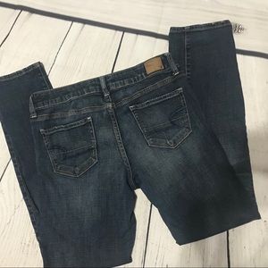 American Eagle Jeans- Skinny Dark Wash, Stretch.